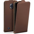 moex Flip Case Samsung Galaxy S5 Neo Klapphülle Leder Optik – Produktbild 1