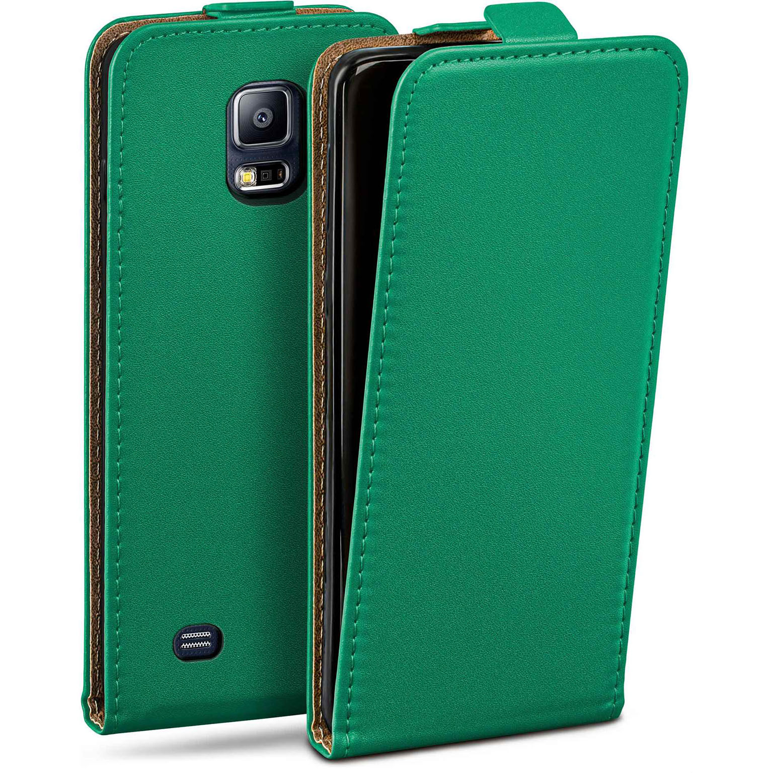 moex Flip Case Samsung Galaxy S5 Neo Klapphülle Leder Optik Hauptbild