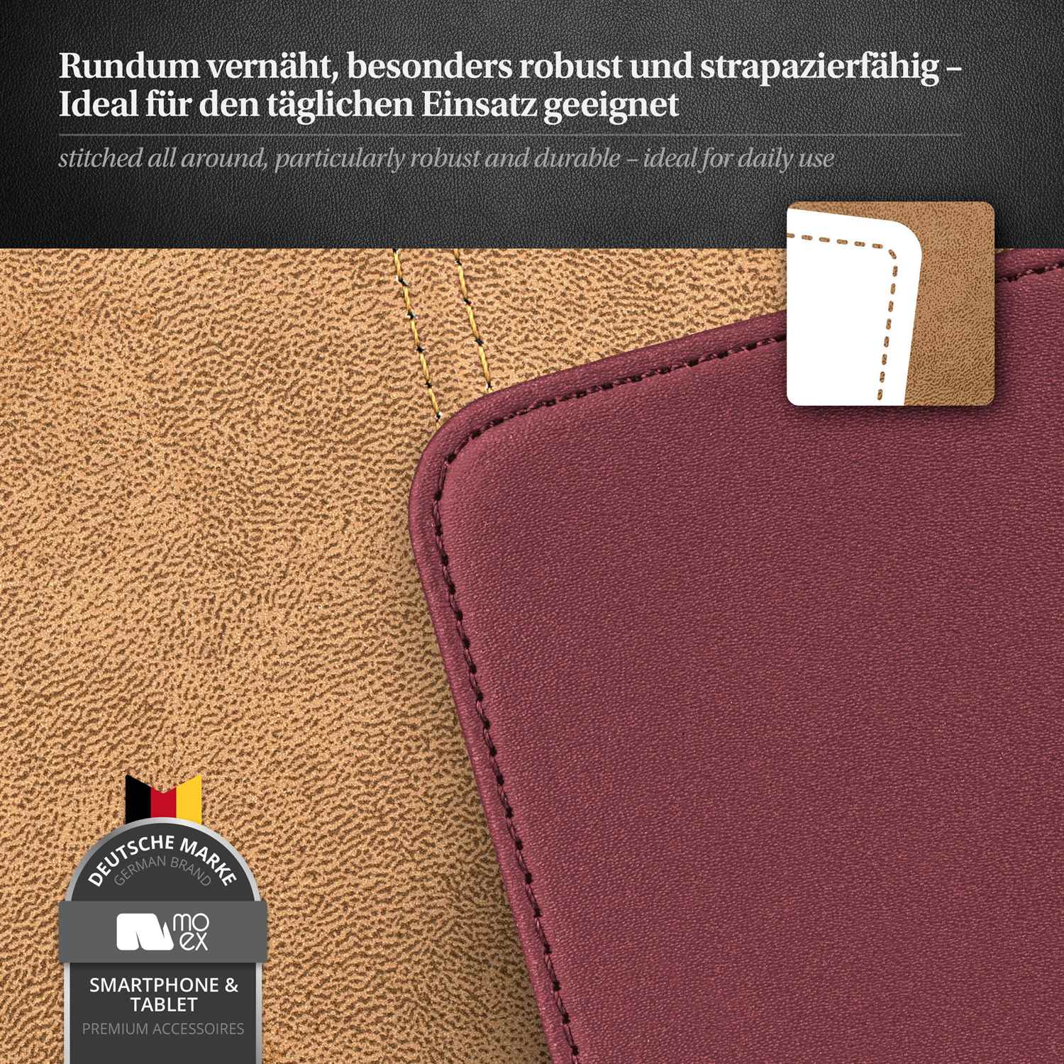 moex Flip Case Samsung Galaxy S5 Neo Klapphülle Leder Optik – Weiteres Produktbild 4