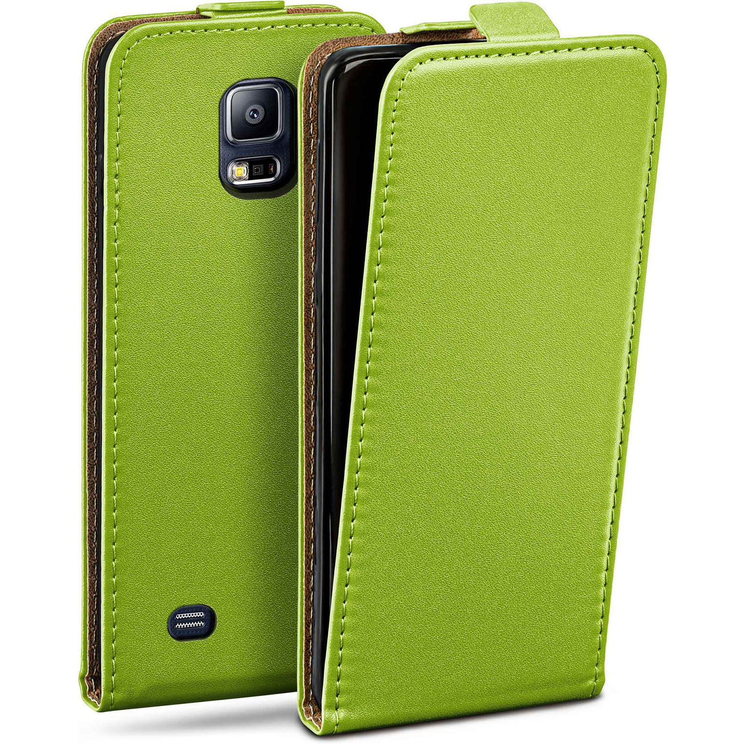 moex Flip Case Samsung Galaxy S5 Neo Klapphülle Leder Optik Hauptbild