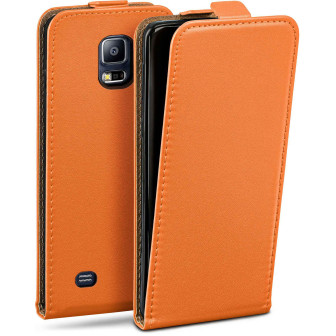 moex Flip Case Samsung Galaxy S5 Neo Klapphülle Leder Optik – Canyon-Orange moex Flip Case Samsung Galaxy S5 Neo Klapphülle Leder Optik – Canyon-Orange