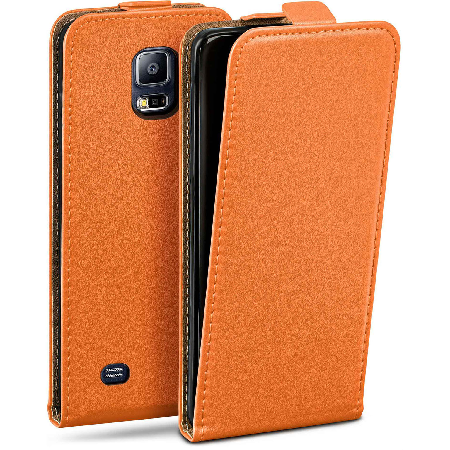moex Flip Case Samsung Galaxy S5 Neo Klapphülle Leder Optik – Weiteres Produktbild 1 moex Flip Case Samsung Galaxy S5 Neo Klapphülle Leder Optik – Weiteres Produktbild 1