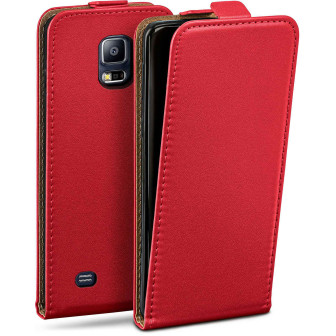 moex Flip Case Samsung Galaxy S5 Neo Klapphülle Leder Optik – Blazing-Red moex Flip Case Samsung Galaxy S5 Neo Klapphülle Leder Optik – Blazing-Red