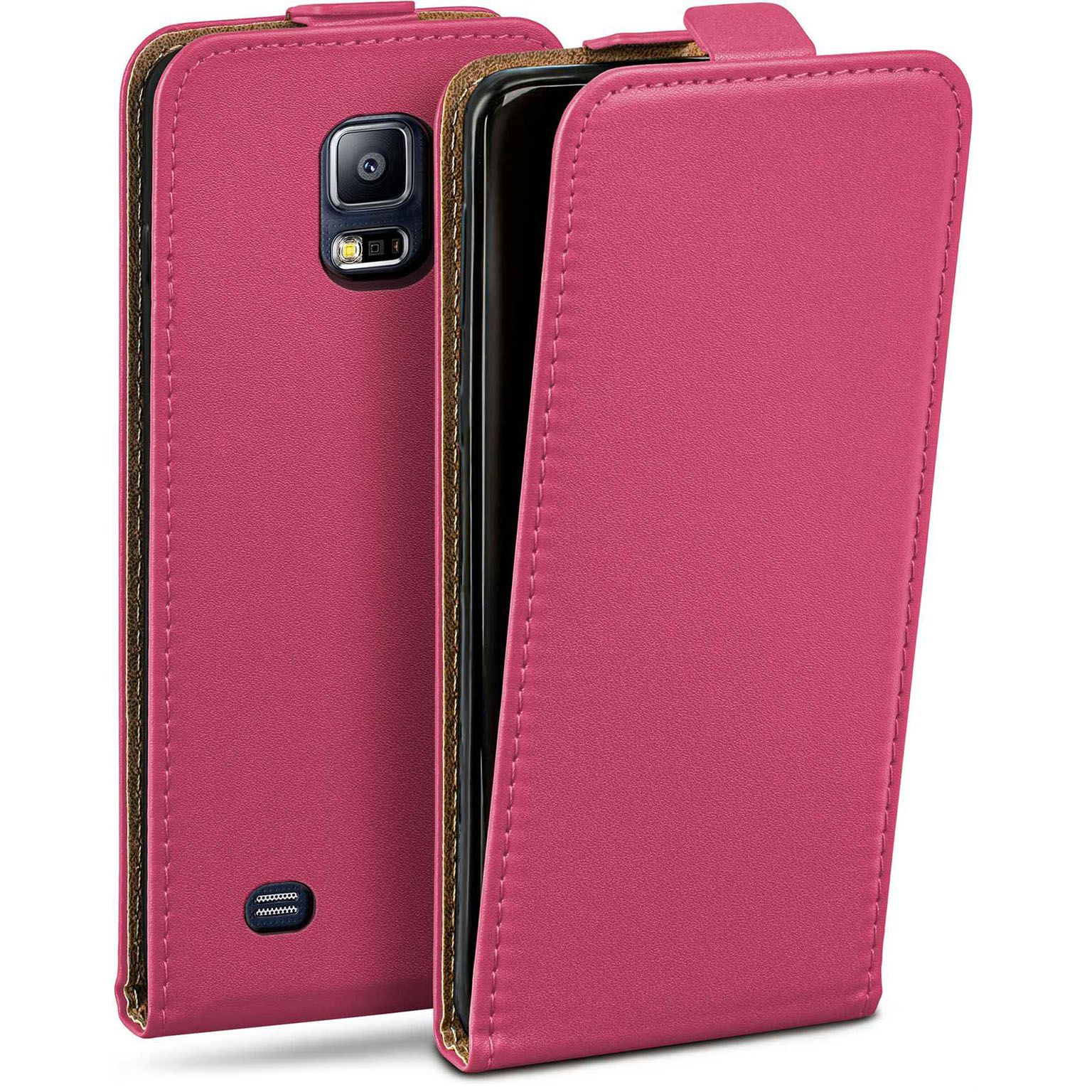 moex Flip Case Samsung Galaxy S5 Neo Klapphülle Leder Optik Hauptbild