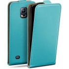 moex Flip Case Samsung Galaxy S5 Neo Klapphülle Leder Optik – Produktbild 1