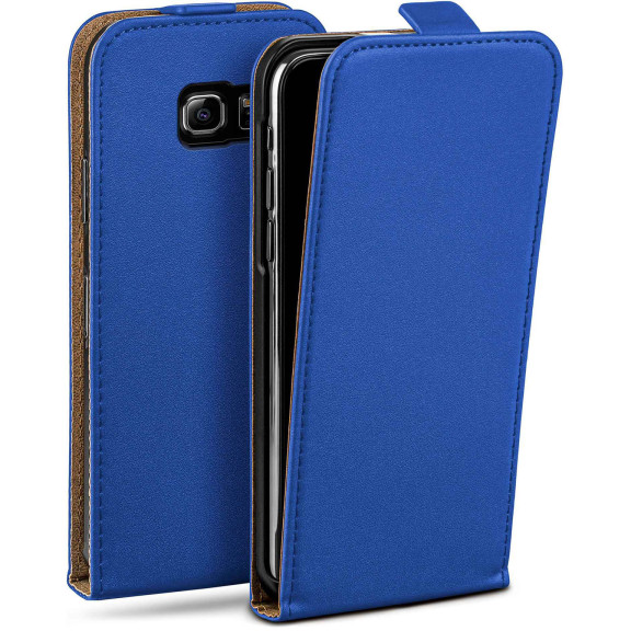 moex Flip Case Samsung Galaxy S6 Edge Klapphülle Leder Optik – Weiteres Produktbild 1 moex Flip Case Samsung Galaxy S6 Edge Klapphülle Leder Optik – Weiteres Produktbild 1