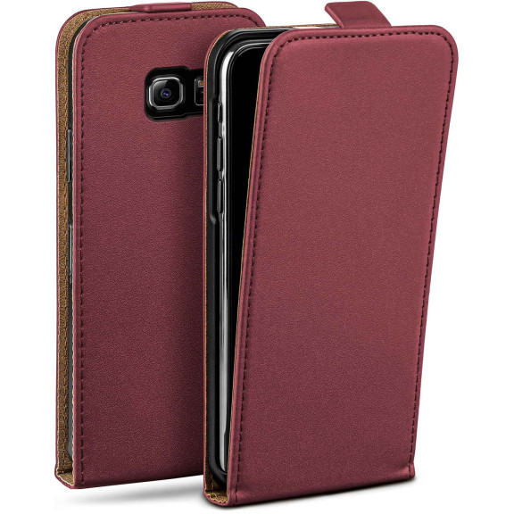moex Flip Case Samsung Galaxy S6 Edge Klapphülle Leder Optik – Weiteres Produktbild 1 moex Flip Case Samsung Galaxy S6 Edge Klapphülle Leder Optik – Weiteres Produktbild 1