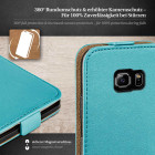 moex Flip Case Samsung Galaxy S6 Edge Klapphülle Leder Optik – Weiteres Produktbild 3