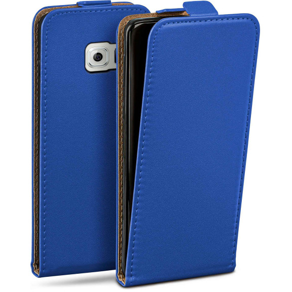 moex Flip Case Samsung Galaxy S6 Klapphülle Leder Optik – Weiteres Produktbild 1