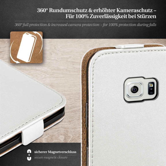 moex Flip Case Samsung Galaxy S6 Klapphülle Leder Optik – Weiteres Produktbild 3 moex Flip Case Samsung Galaxy S6 Klapphülle Leder Optik – Weiteres Produktbild 3
