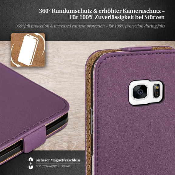 moex Flip Case Samsung Galaxy S7 Edge Klapphülle Leder Optik – Weiteres Produktbild 3 moex Flip Case Samsung Galaxy S7 Edge Klapphülle Leder Optik – Weiteres Produktbild 3