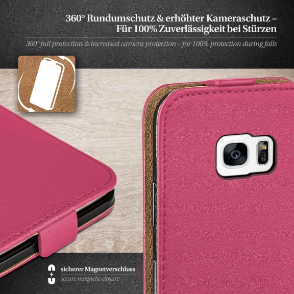 moex Flip Case Samsung Galaxy S7 Edge Klapphülle Leder Optik – Weiteres Produktbild 3 moex Flip Case Samsung Galaxy S7 Edge Klapphülle Leder Optik – Weiteres Produktbild 3