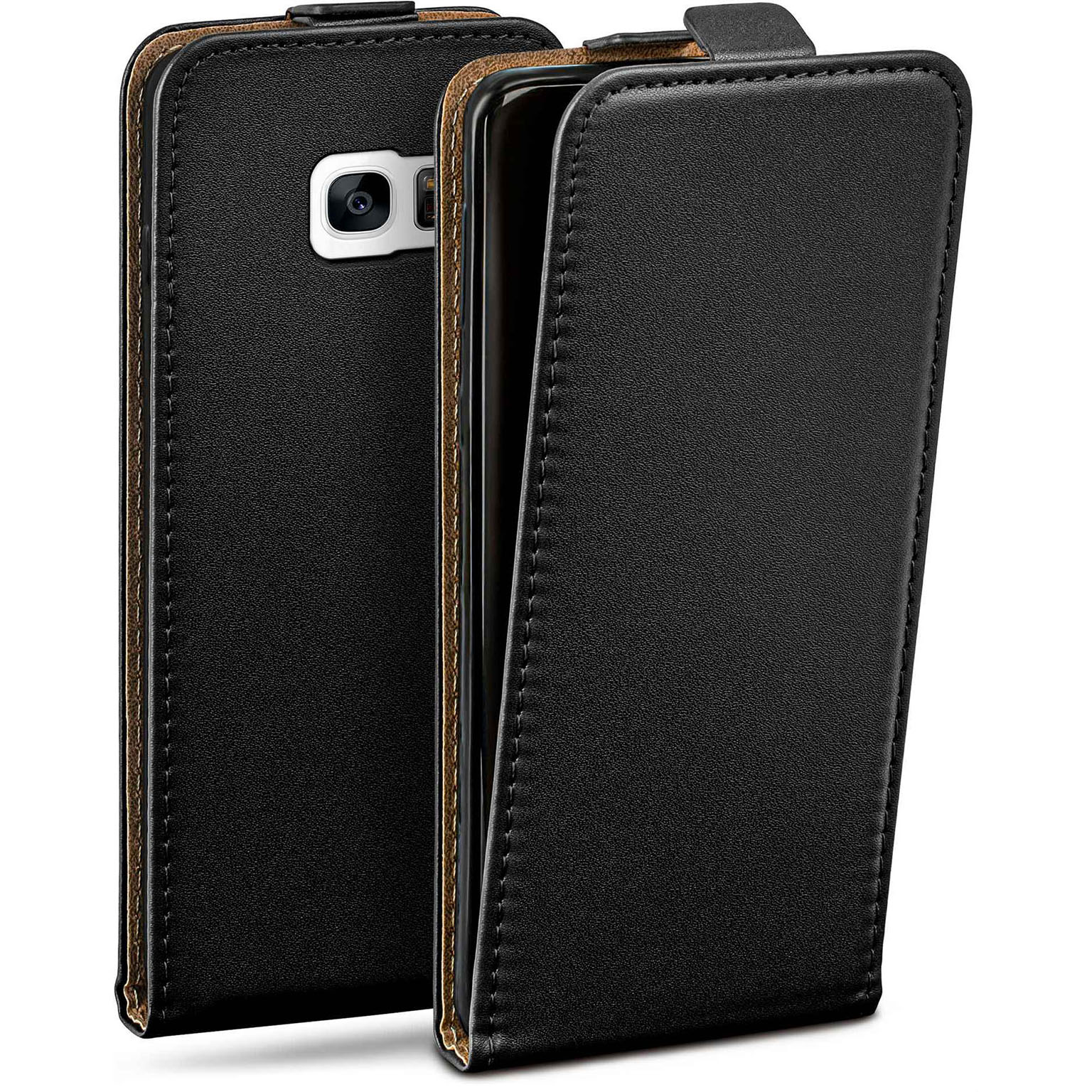 moex Flip Case Samsung Galaxy S7 Edge Klapphülle Leder Optik – undefined