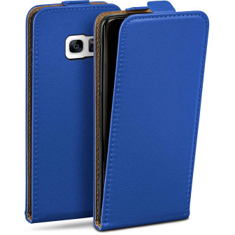 moex moex Flip Case Samsung Galaxy S7 Klapphülle Leder Optik – Royal-Blue