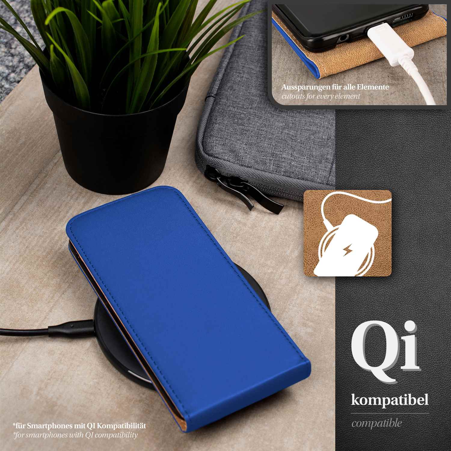 moex Flip Case Samsung Galaxy S7 Klapphülle Leder Optik – Weiteres Produktbild 5