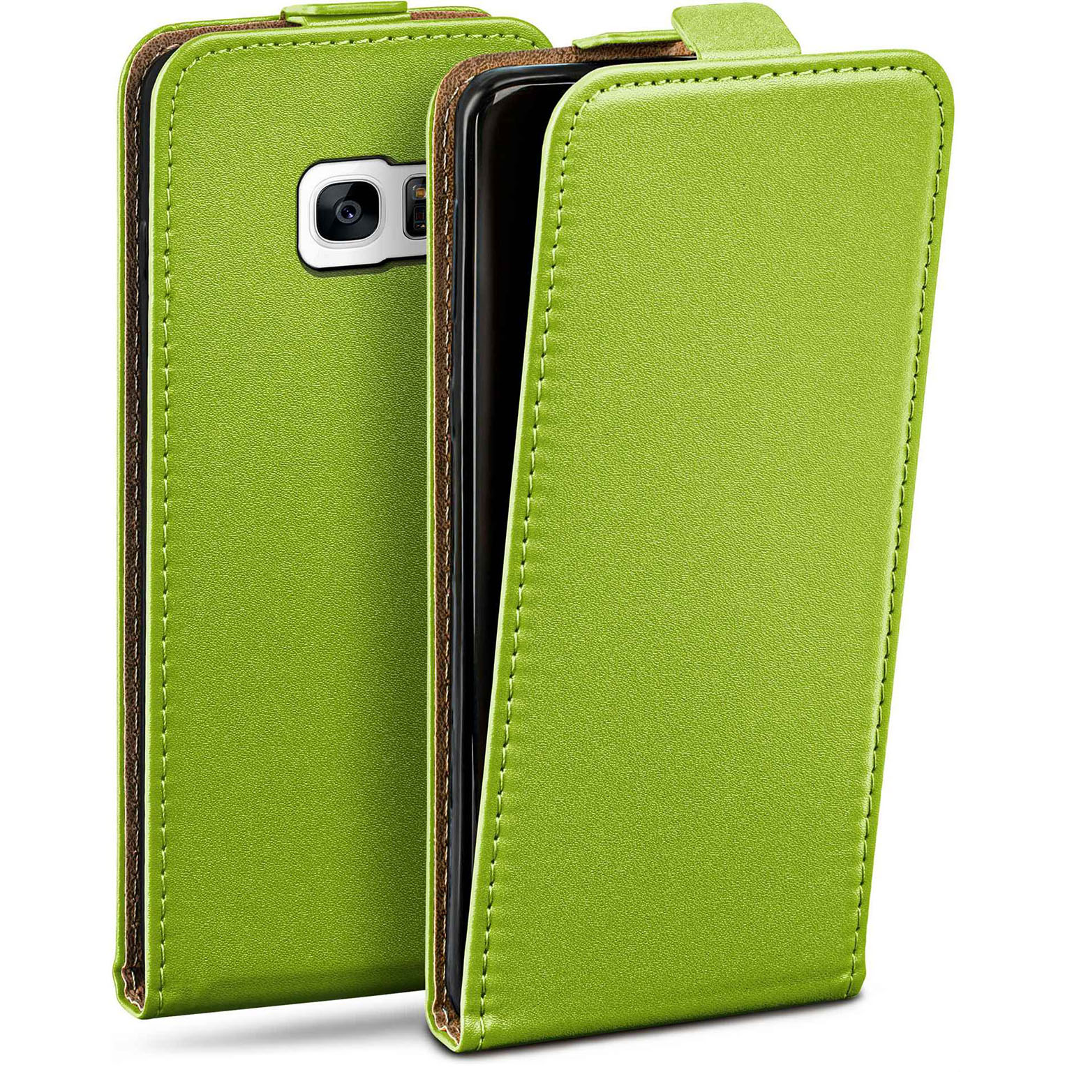 moex Flip Case Samsung Galaxy S7 Klapphülle Leder Optik Hauptbild