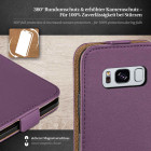 moex Flip Case Samsung Galaxy S8 Plus Klapphülle Leder Optik – Weiteres Produktbild 3