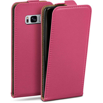 moex Flip Case Samsung Galaxy S8 Klapphülle Leder Optik – Berry-Fuchsia moex Flip Case Samsung Galaxy S8 Klapphülle Leder Optik – Berry-Fuchsia