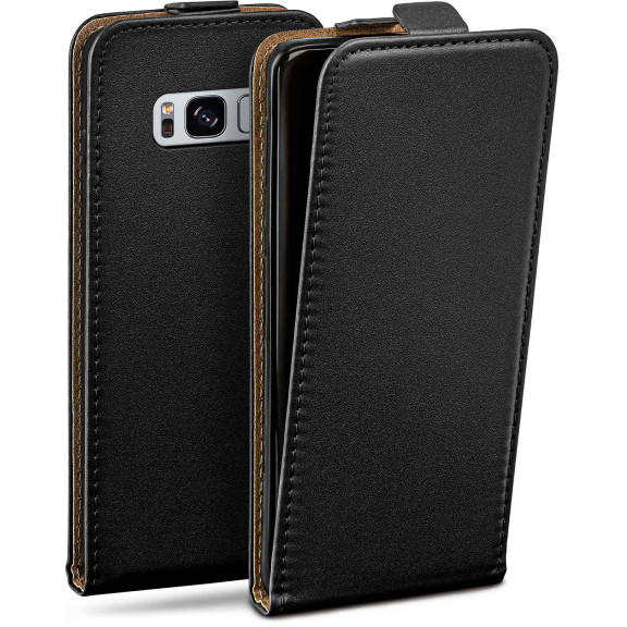 moex Flip Case Samsung Galaxy S8 Klapphülle Leder Optik – Weiteres Produktbild 1 moex Flip Case Samsung Galaxy S8 Klapphülle Leder Optik – Weiteres Produktbild 1