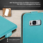 moex Flip Case Samsung Galaxy S8 Klapphülle Leder Optik – Weiteres Produktbild 3