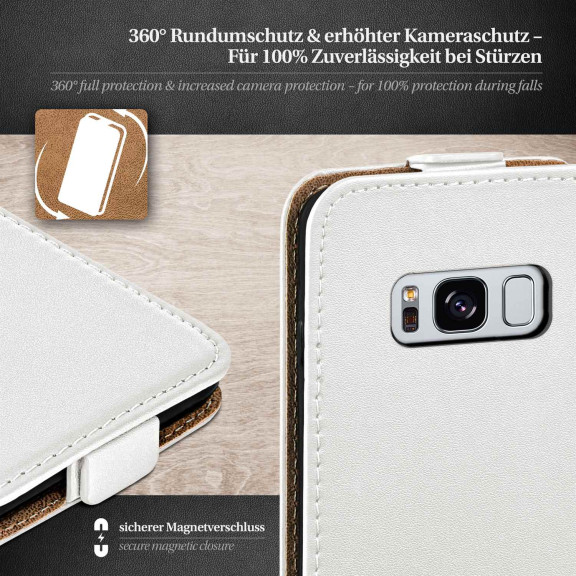 moex Flip Case Samsung Galaxy S8 Klapphülle Leder Optik – Weiteres Produktbild 3 moex Flip Case Samsung Galaxy S8 Klapphülle Leder Optik – Weiteres Produktbild 3