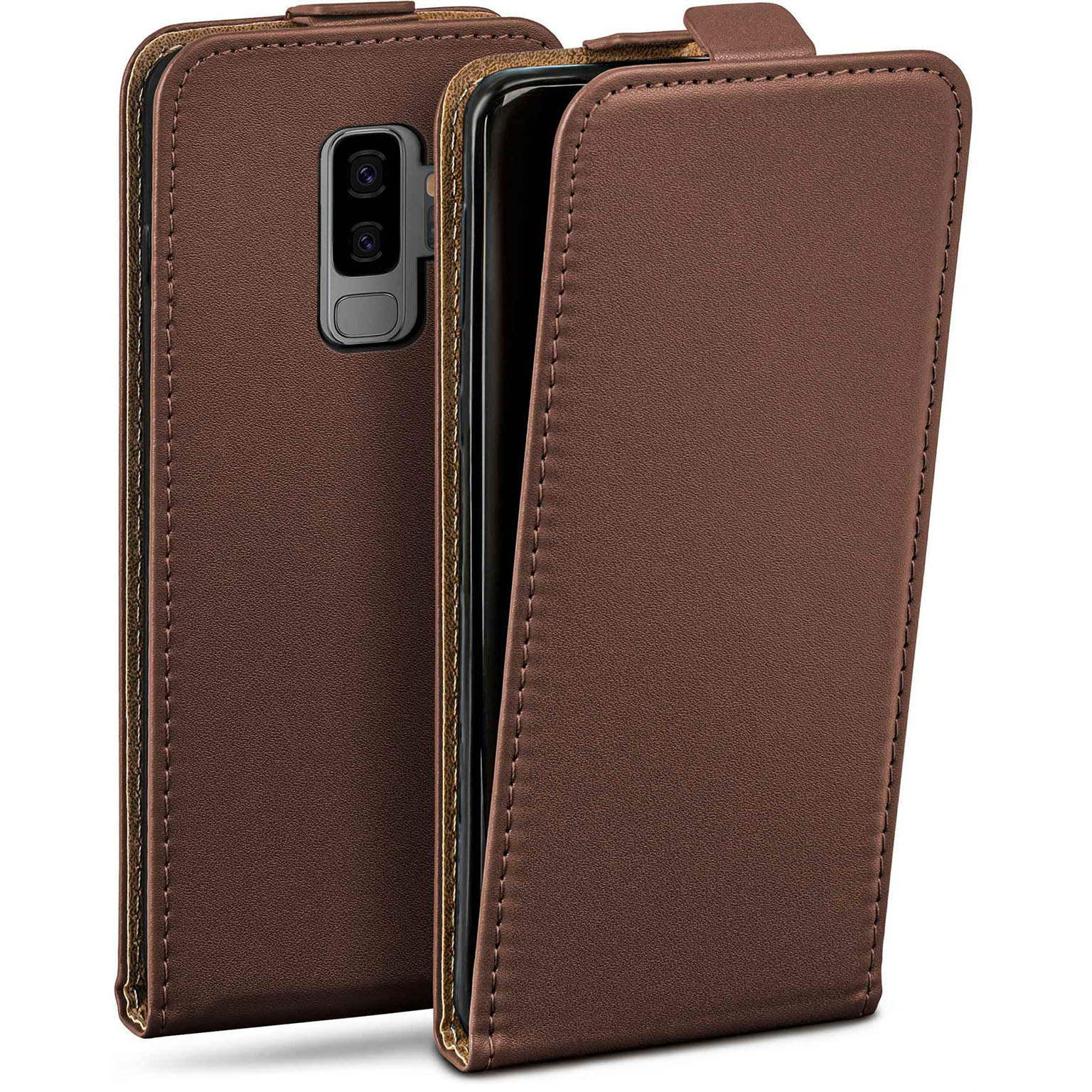 moex Flip Case Samsung Galaxy S9 Plus Klapphülle Leder Optik – Weiteres Produktbild 1 moex Flip Case Samsung Galaxy S9 Plus Klapphülle Leder Optik – Weiteres Produktbild 1