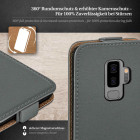 moex Flip Case Samsung Galaxy S9 Plus Klapphülle Leder Optik – Produktbild 3