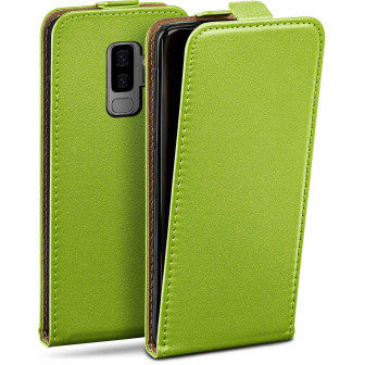 moex Flip Case Samsung Galaxy S9 Plus Klapphülle Leder Optik – Lime-Green moex Flip Case Samsung Galaxy S9 Plus Klapphülle Leder Optik – Lime-Green