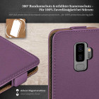 moex Flip Case Samsung Galaxy S9 Plus Klapphülle Leder Optik – Produktbild 3