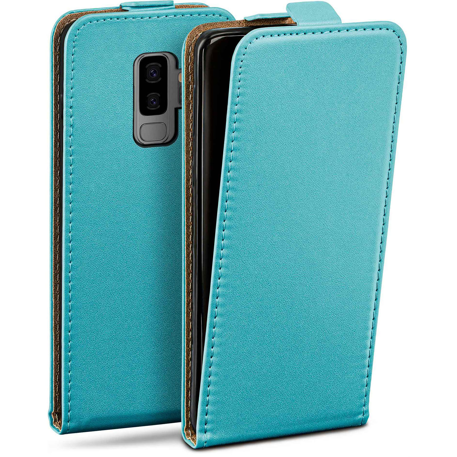 moex Flip Case Samsung Galaxy S9 Plus Klapphülle Leder Optik – Weiteres Produktbild 1 moex Flip Case Samsung Galaxy S9 Plus Klapphülle Leder Optik – Weiteres Produktbild 1