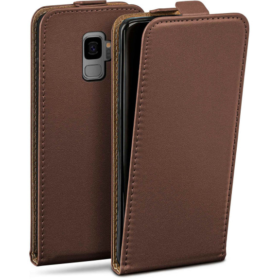 moex Flip Case Samsung Galaxy S9 Klapphülle Leder Optik – Weiteres Produktbild 1