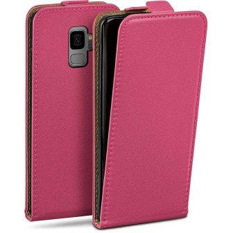moex Flip Case Samsung Galaxy S9 Klapphülle Leder Optik – Berry-Fuchsia moex Flip Case Samsung Galaxy S9 Klapphülle Leder Optik – Berry-Fuchsia