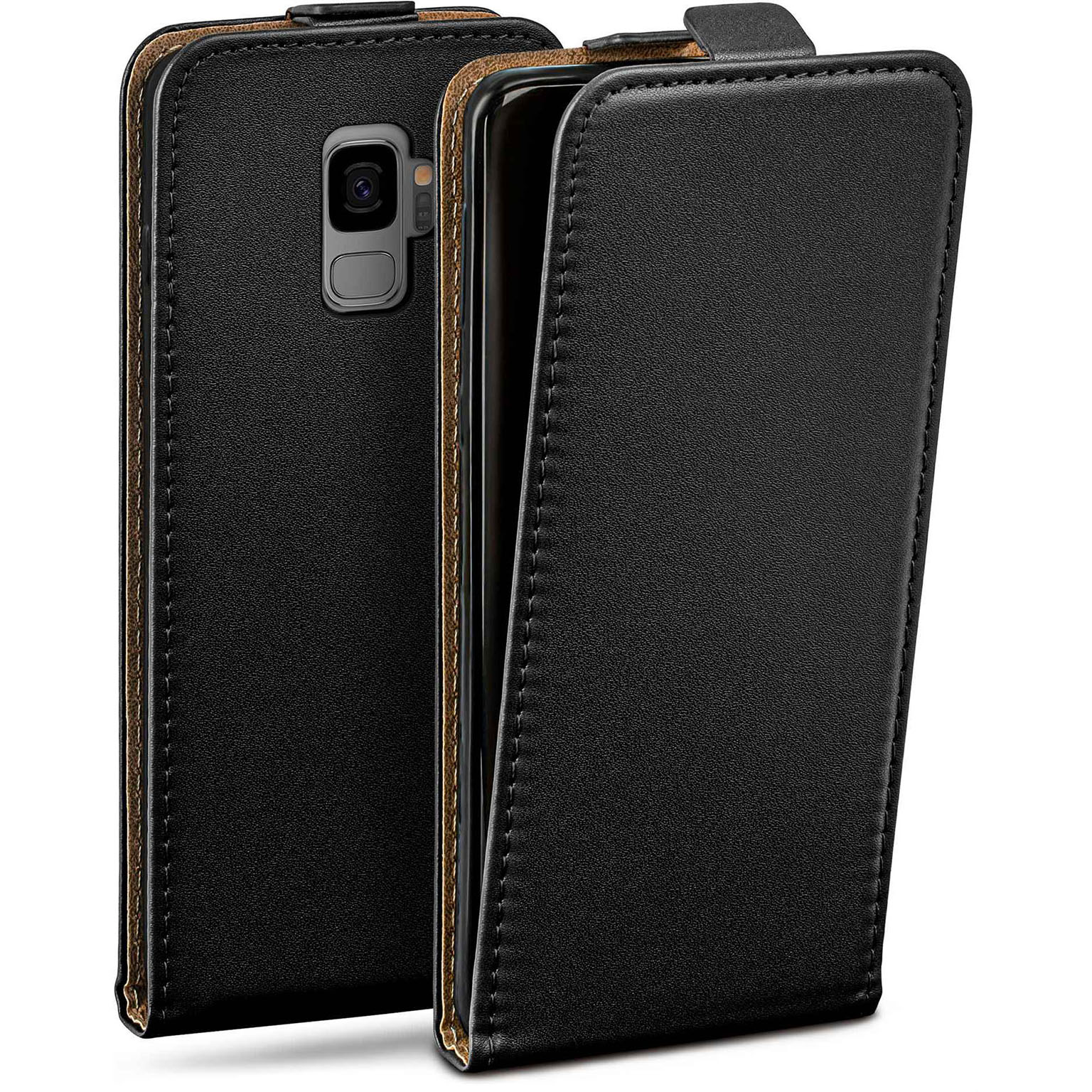 moex Flip Case Samsung Galaxy S9 Klapphülle Leder Optik – Weiteres Produktbild 1 moex Flip Case Samsung Galaxy S9 Klapphülle Leder Optik – Weiteres Produktbild 1
