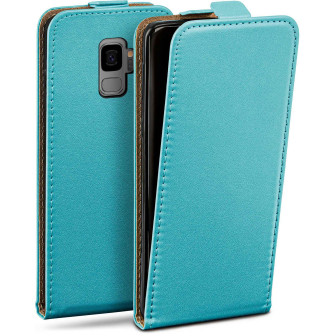 moex Flip Case Samsung Galaxy S9 Klapphülle Leder Optik – Aqua-Cyan moex Flip Case Samsung Galaxy S9 Klapphülle Leder Optik – Aqua-Cyan