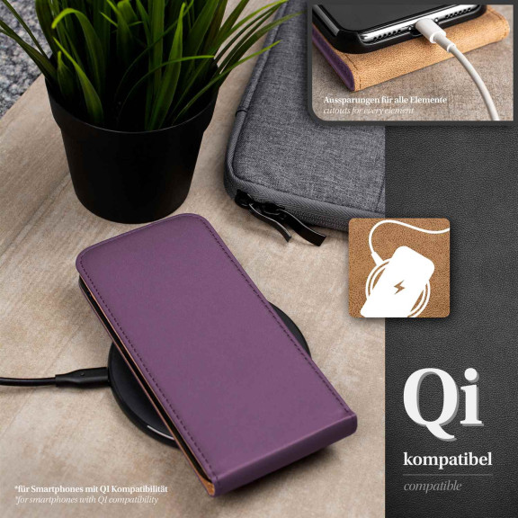 moex Flip Case Samsung Galaxy S Plus Klapphülle Leder Optik – Weiteres Produktbild 6