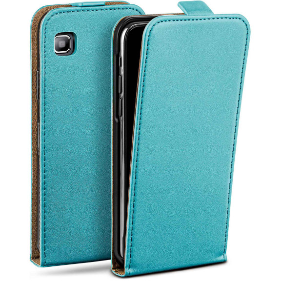 moex Flip Case Samsung Galaxy S Plus Klapphülle Leder Optik – Weiteres Produktbild 1