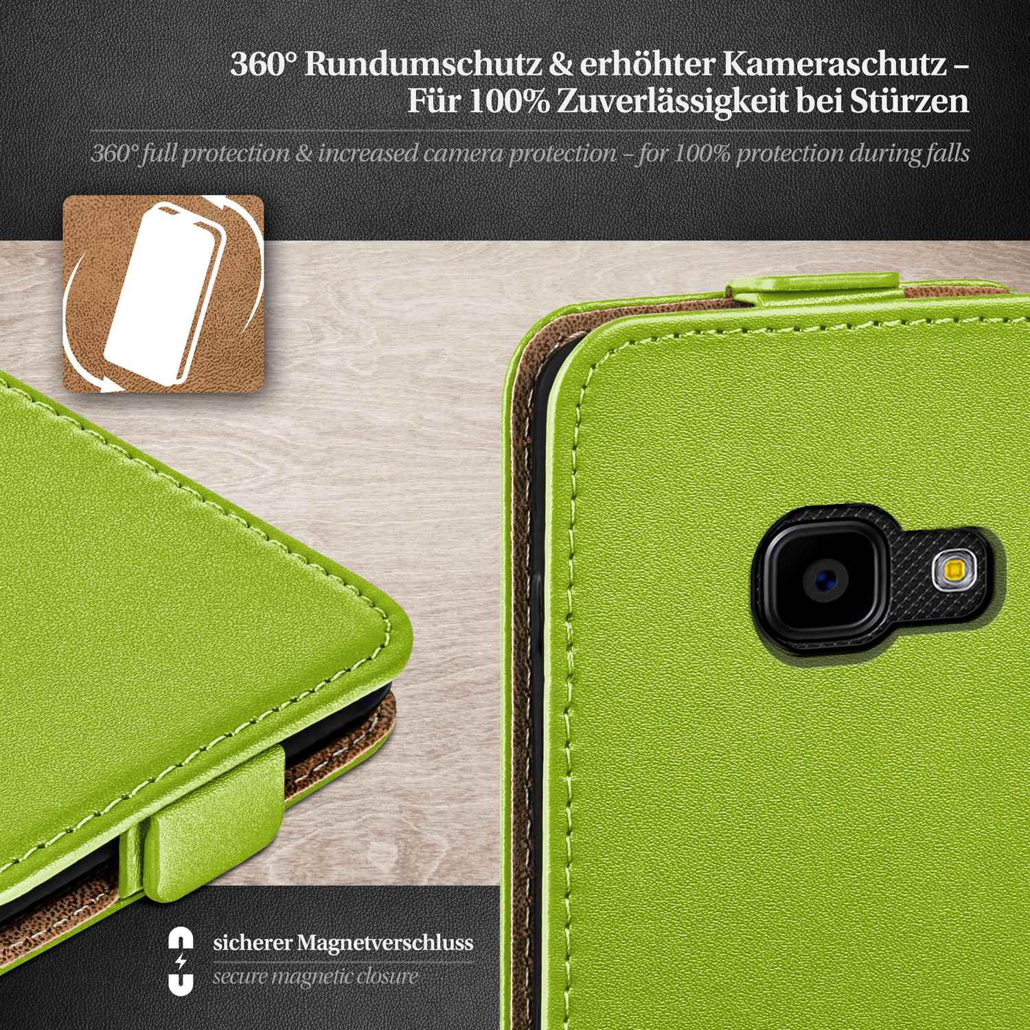 moex Flip Case Samsung Galaxy Xcover 4 Klapphülle Leder Optik – Weiteres Produktbild 3 moex Flip Case Samsung Galaxy Xcover 4 Klapphülle Leder Optik – Weiteres Produktbild 3