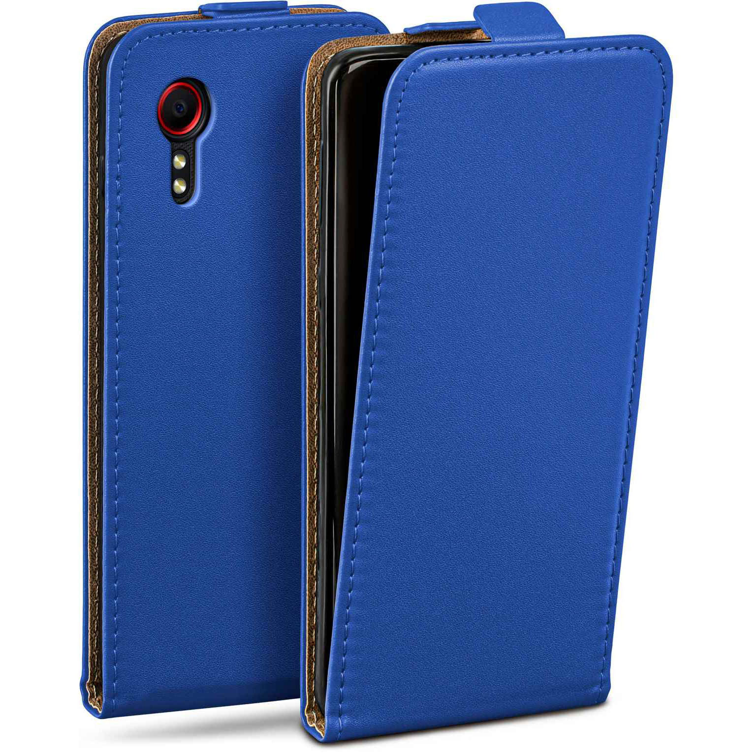 moex Flip Case Samsung Galaxy XCover 5 Klapphülle Leder Optik – Weiteres Produktbild 1 moex Flip Case Samsung Galaxy XCover 5 Klapphülle Leder Optik – Weiteres Produktbild 1