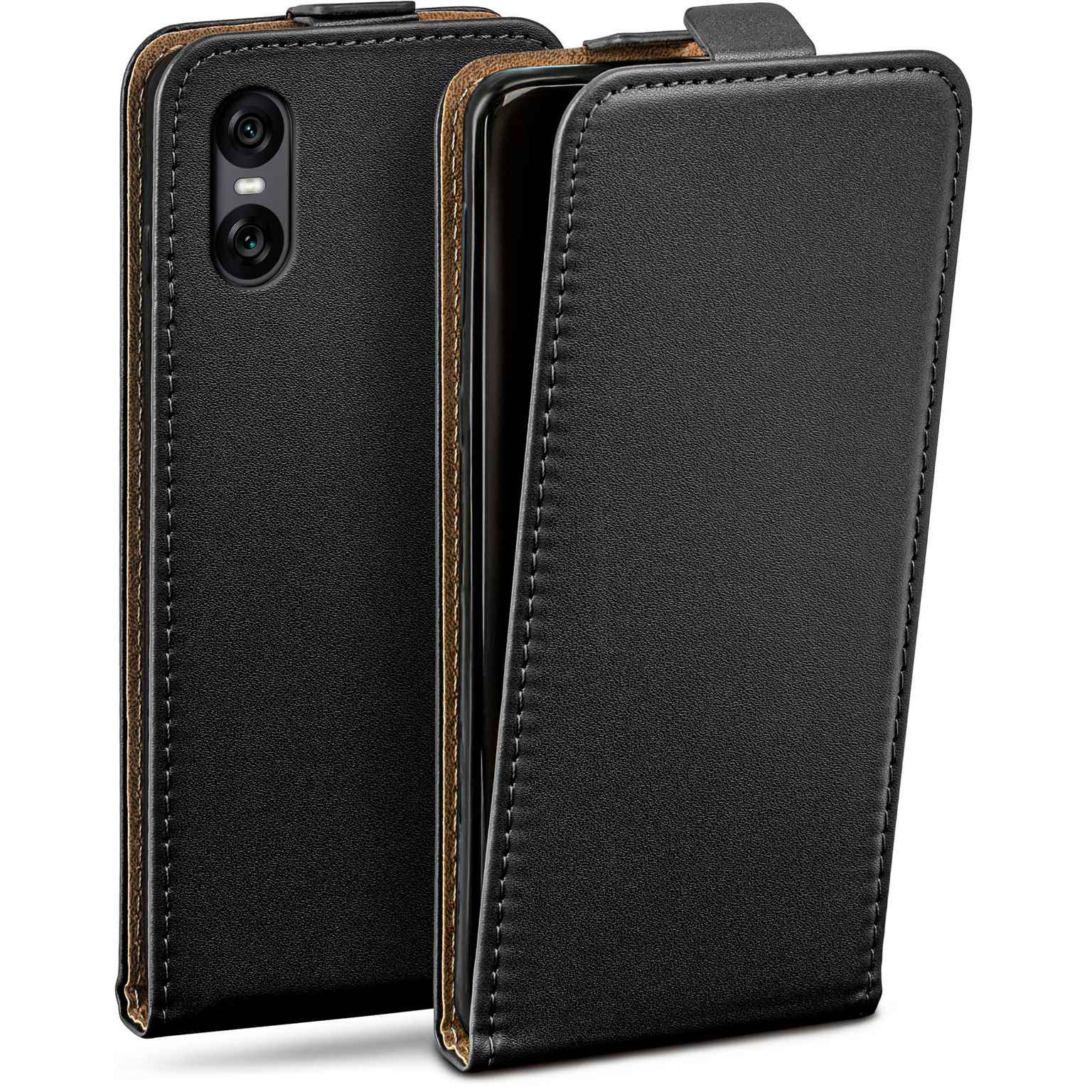 moex Flip Case Sony Xperia 10 VI Klapphülle Leder Optik – Weiteres Produktbild 1 moex Flip Case Sony Xperia 10 VI Klapphülle Leder Optik – Weiteres Produktbild 1