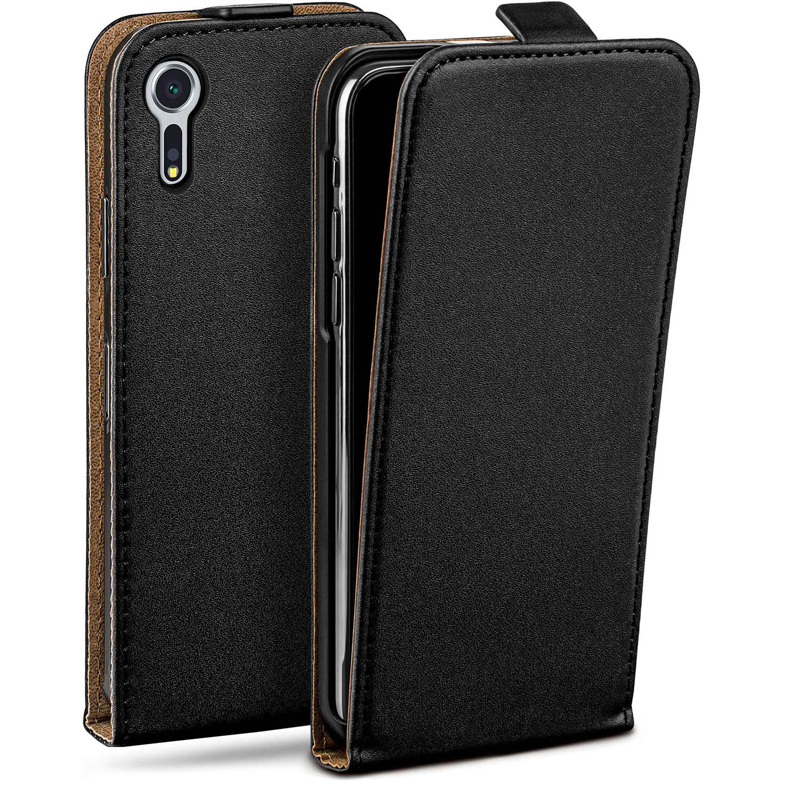 moex Flip Case Sony Xperia XZs Klapphülle Leder Optik – Weiteres Produktbild 1 moex Flip Case Sony Xperia XZs Klapphülle Leder Optik – Weiteres Produktbild 1