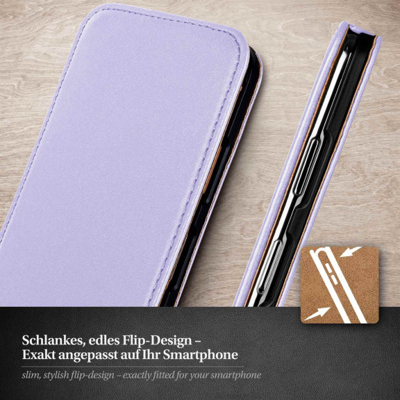 moex Flip Case Sony Xperia Z Klapphülle Leder Optik – Weiteres Produktbild 2