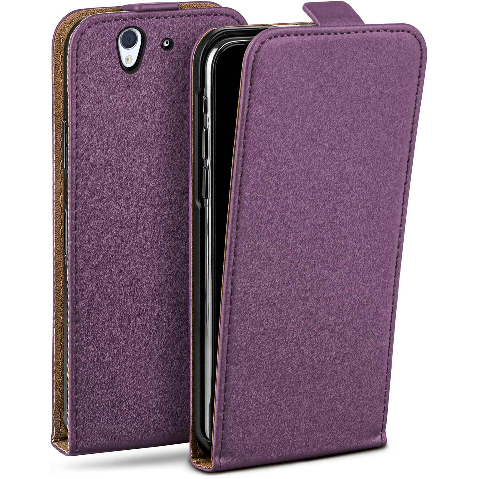 moex Flip Case Sony Xperia Z Klapphülle Leder Optik Hauptbild