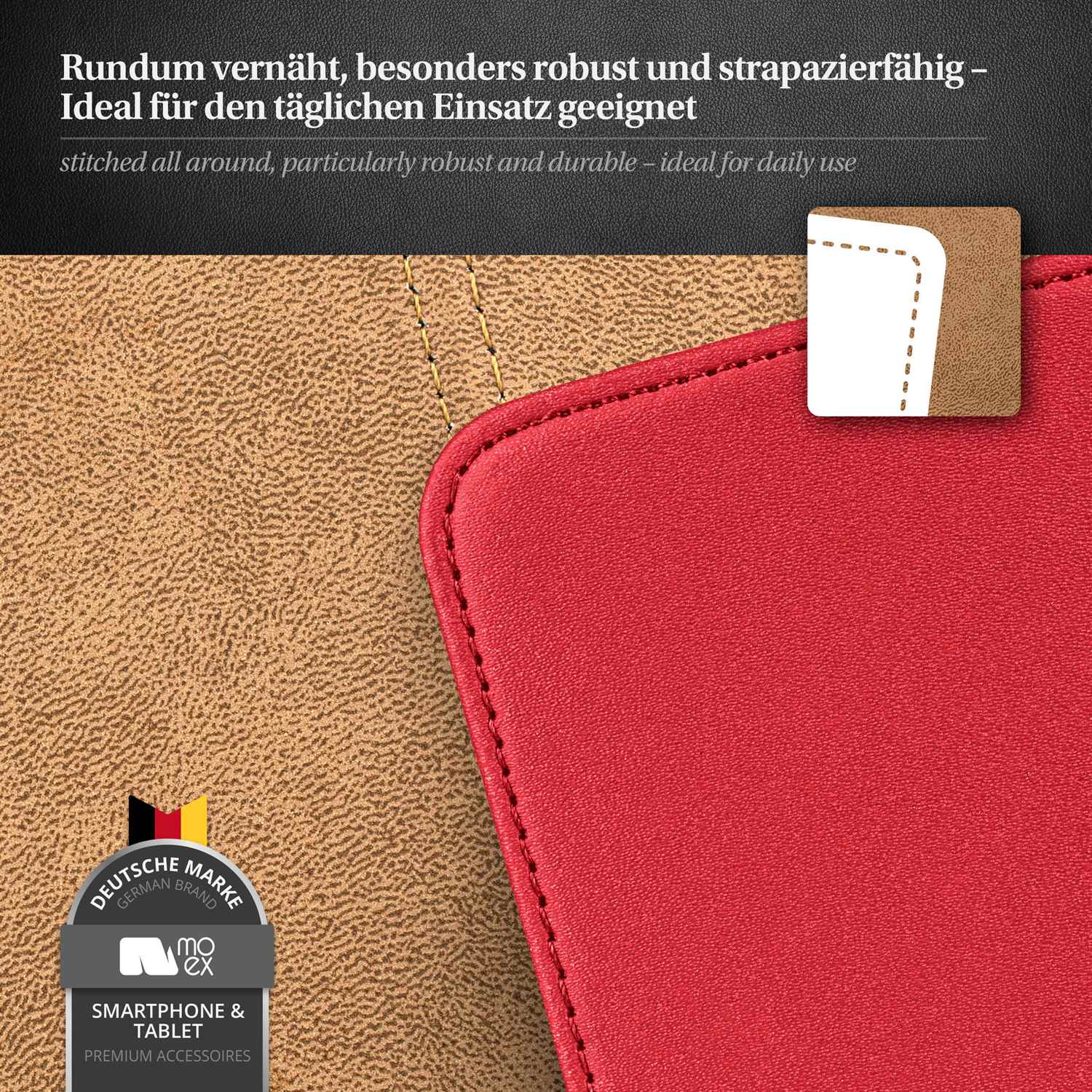 moex Flip Case Sony Xperia Z Klapphülle Leder Optik – Weiteres Produktbild 5 moex Flip Case Sony Xperia Z Klapphülle Leder Optik – Weiteres Produktbild 5