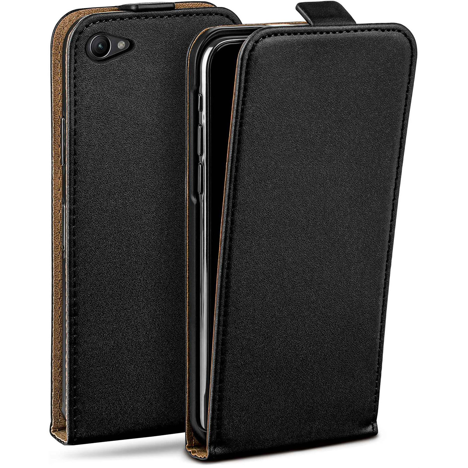 moex Flip Case Sony Xperia Z1 Compact Klapphülle Leder Optik Hauptbild