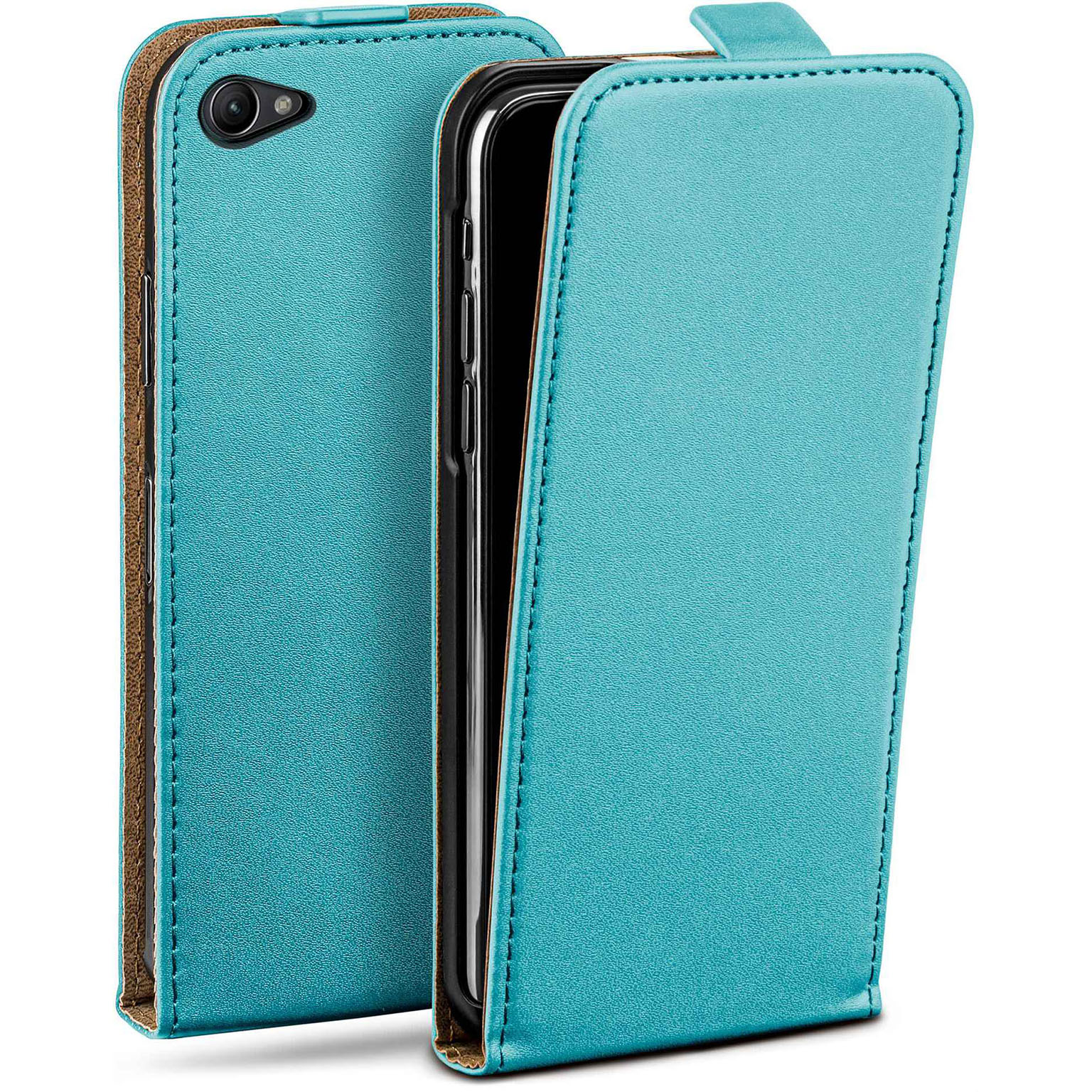 moex Flip Case Sony Xperia Z1 Compact Klapphülle Leder Optik Hauptbild