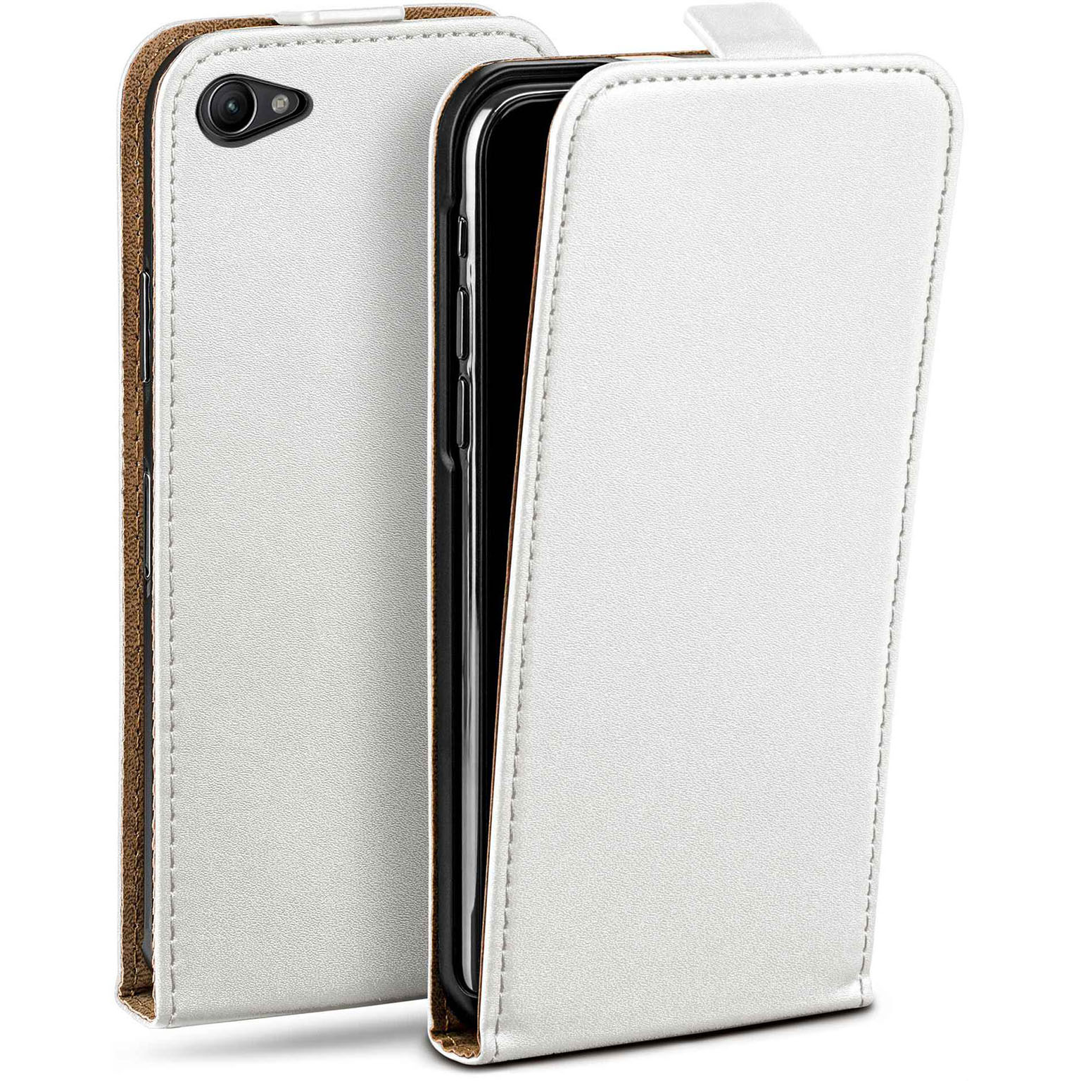 moex Flip Case Sony Xperia Z1 Compact Klapphülle Leder Optik Hauptbild