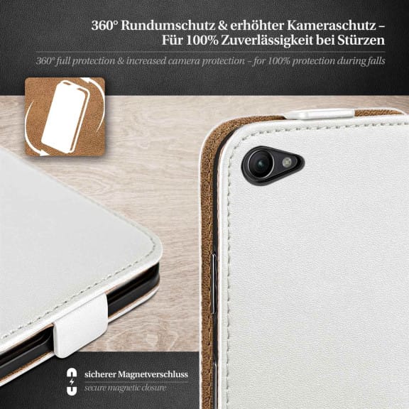 moex Flip Case Sony Xperia Z1 Compact Klapphülle Leder Optik – Weiteres Produktbild 3 moex Flip Case Sony Xperia Z1 Compact Klapphülle Leder Optik – Weiteres Produktbild 3