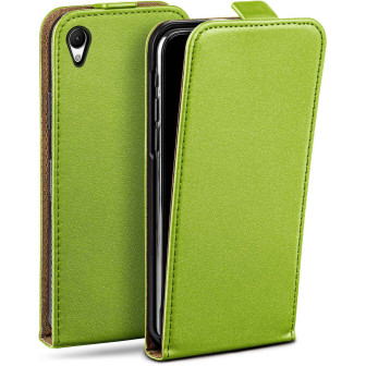 moex Flip Case Sony Xperia Z1 Klapphülle Leder Optik – Lime-Green moex Flip Case Sony Xperia Z1 Klapphülle Leder Optik – Lime-Green