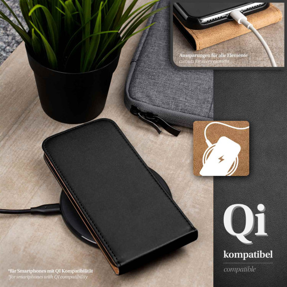 moex Flip Case Sony Xperia Z1 Klapphülle Leder Optik – Weiteres Produktbild 6