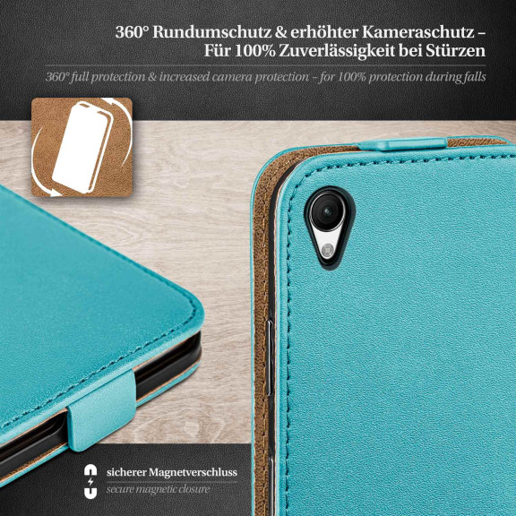 moex Flip Case Sony Xperia Z1 Klapphülle Leder Optik – Weiteres Produktbild 3 moex Flip Case Sony Xperia Z1 Klapphülle Leder Optik – Weiteres Produktbild 3